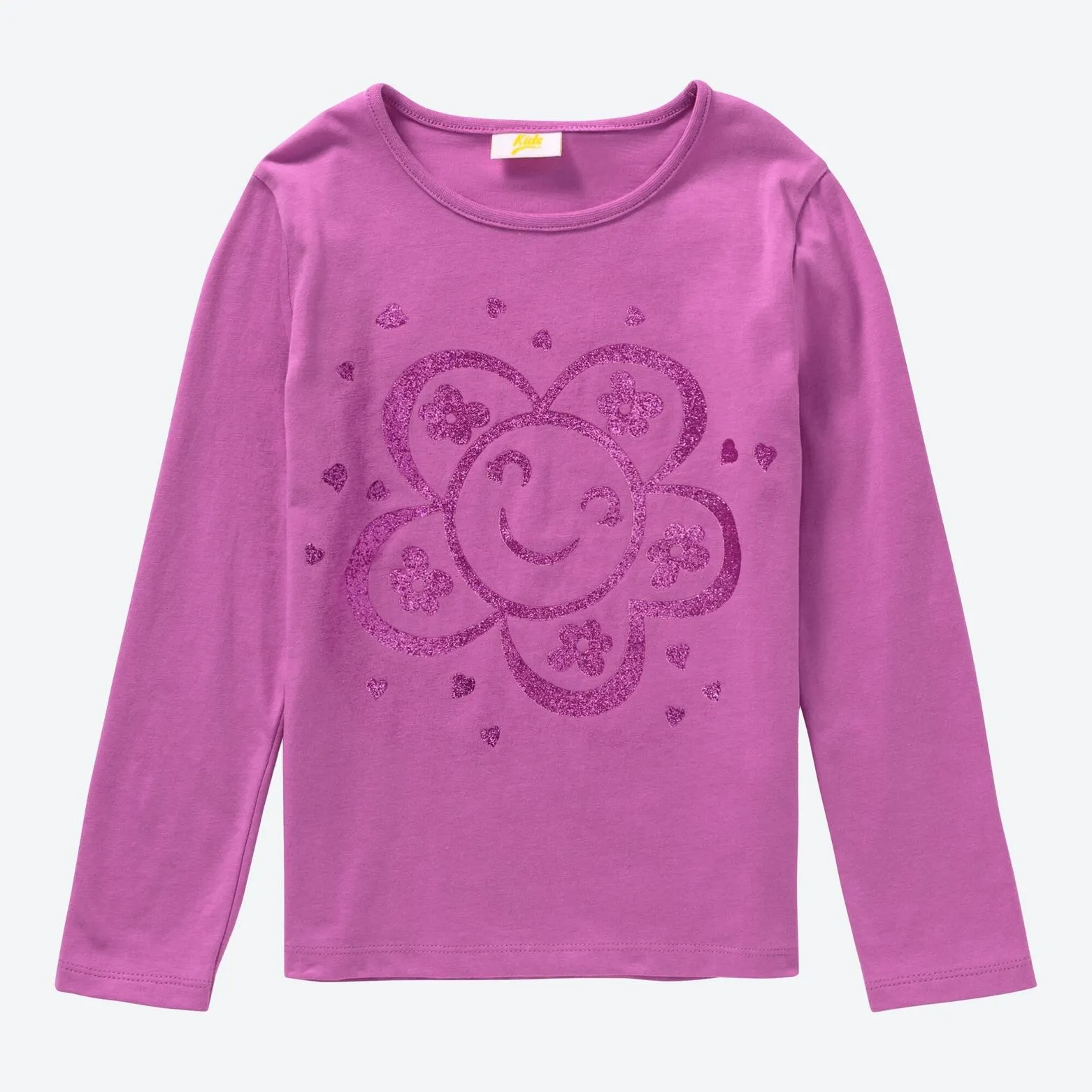 Kinder-Mädchen-Shirt mit Blumendruck