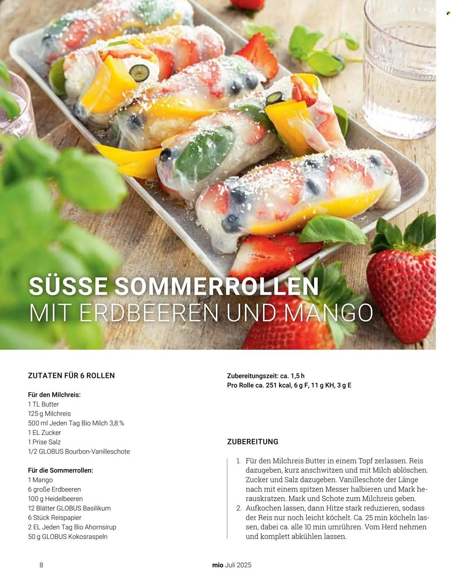 Globus Prospekt von 1. Juli bis 31. Juli 2025 - Prospekt seite 8