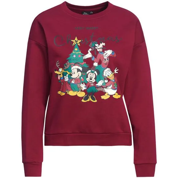 Micky Maus Weihnachtssweatshirt mit Print