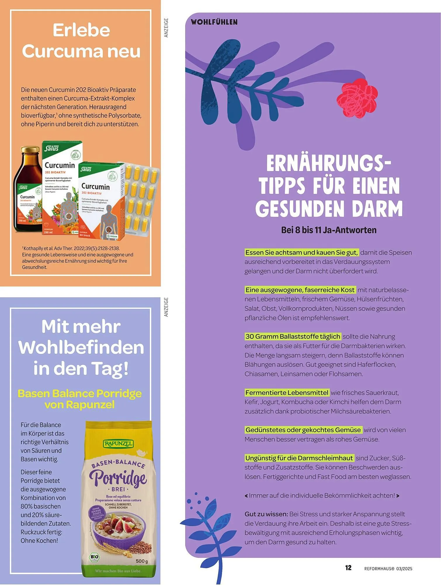 Reformhaus Prospekt von 1. März bis 31. März 2025 - Prospekt seite 12