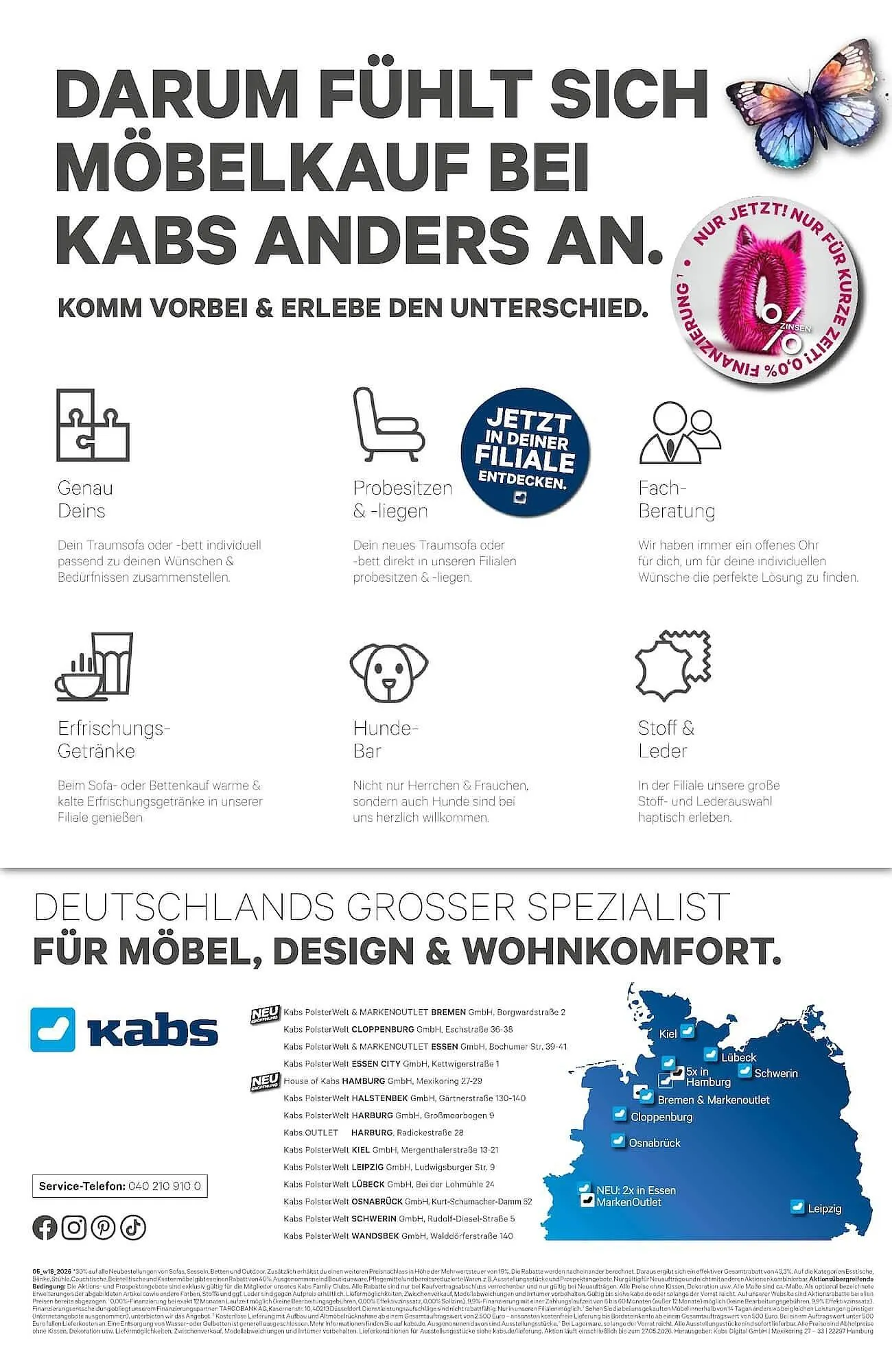 Kabs Polsterwelt Prospekt von 30. April bis 27. Mai 2026 - Prospekt seite 58