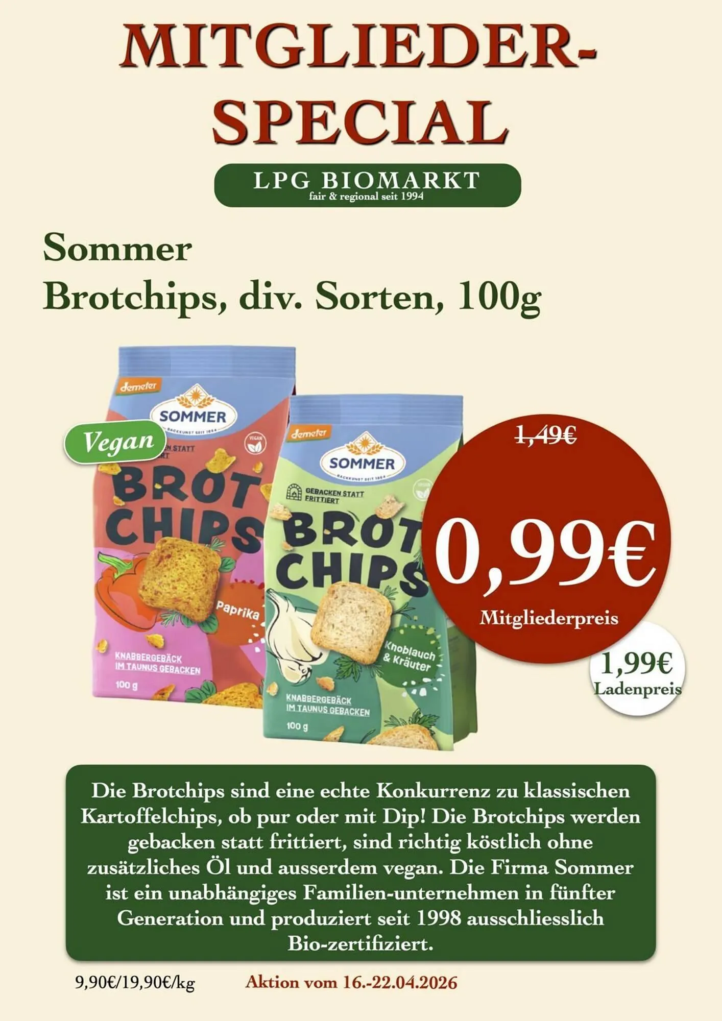 LPG Biomarkt Prospekt von 16. April bis 22. April 2026 - Prospekt seite 8