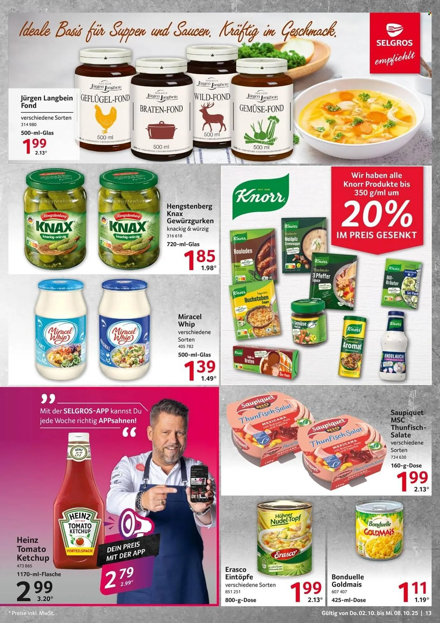 Selgros Prospekt von 2. Oktober bis 8. Oktober 2025 - Prospekt seite 13