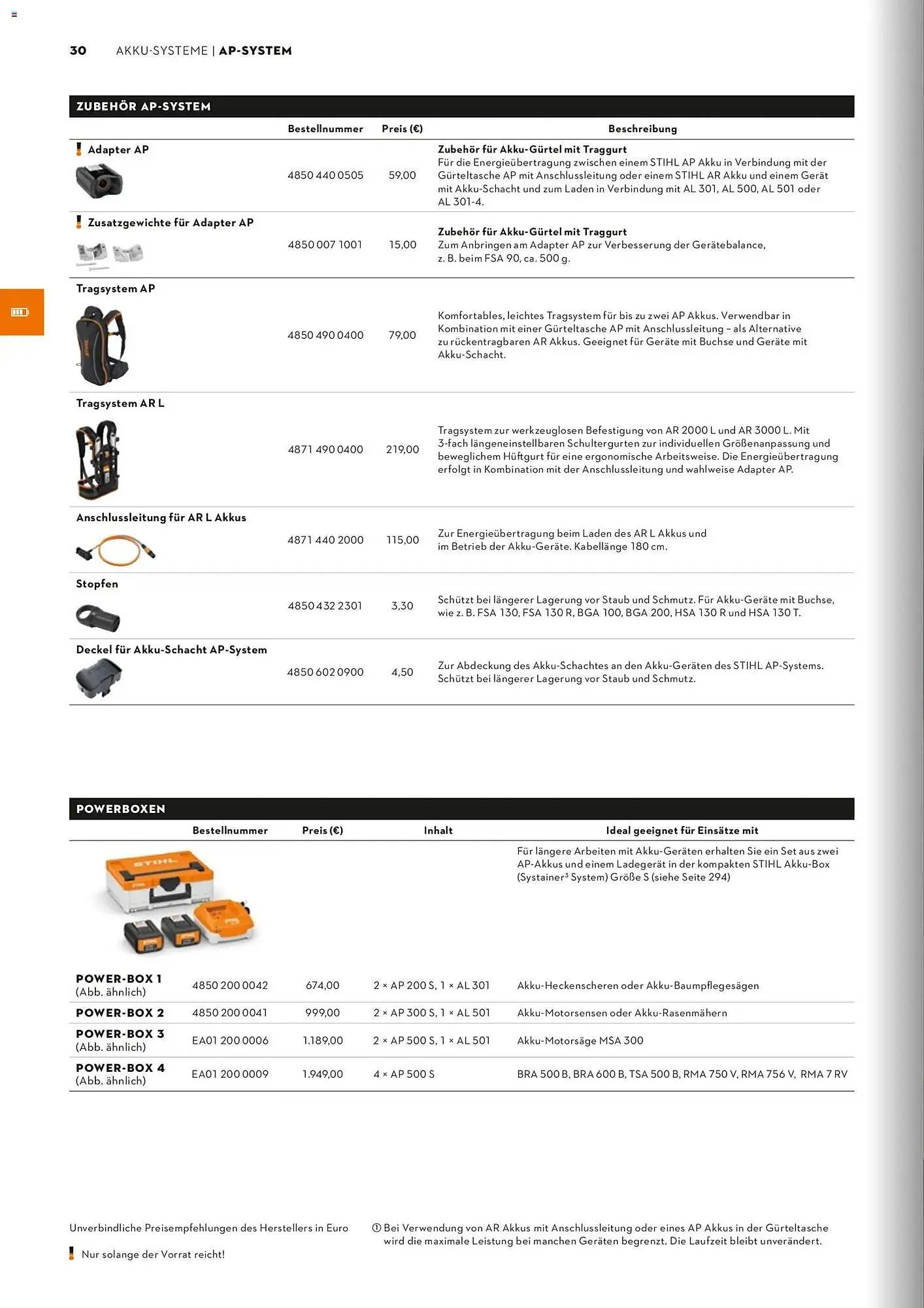 STIHL Prospekt von 1. Januar bis 31. Dezember 2026 - Prospekt seite 30