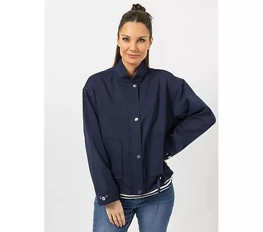 STEFFEN SCHRAUT Blousonjacke weiter Stehkragen aufgesetzte Taschen Oversize - leger weit