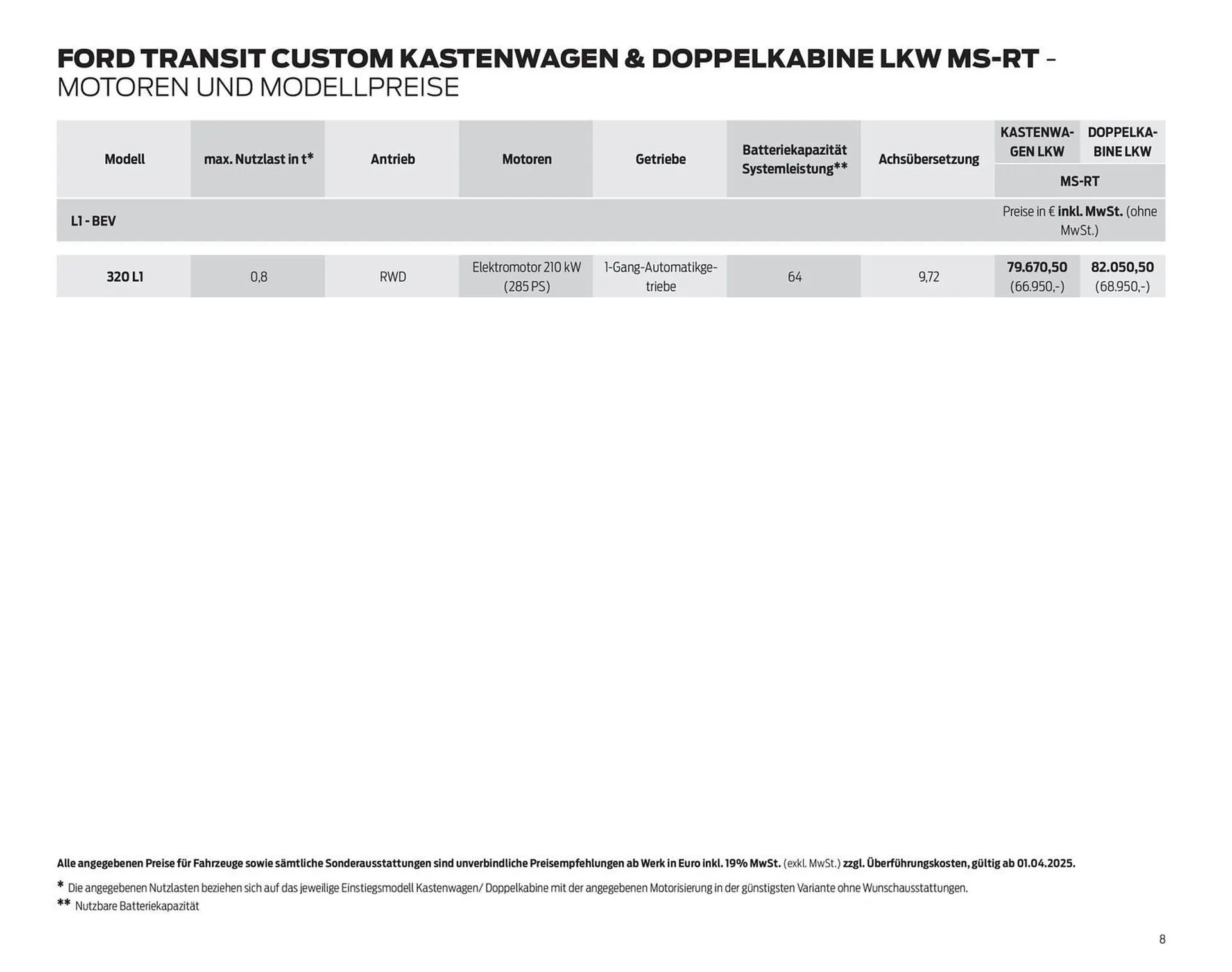 Ford Prospekt von 7. Oktober bis 31. Oktober 2025 - Prospekt seite 8