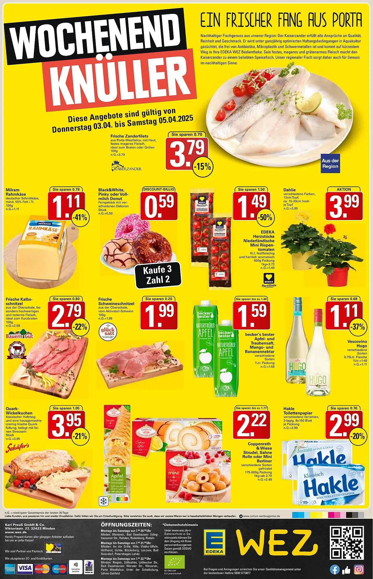 WEZ Prospekt von 31. März bis 5. April 2025 - Prospekt seite 19
