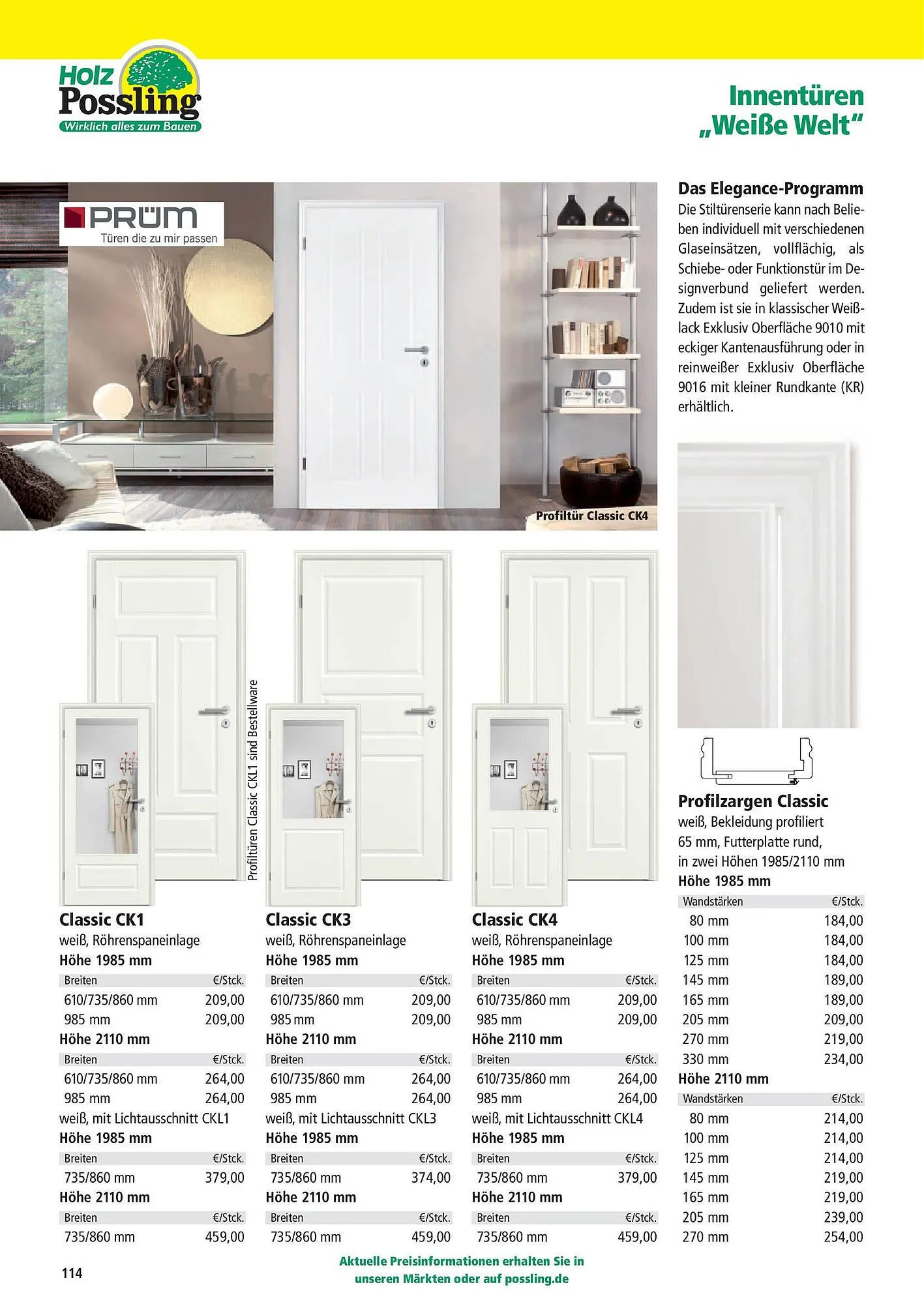 Holz Possling Prospekt von 31. März bis 30. Juni 2025 - Prospekt seite 114