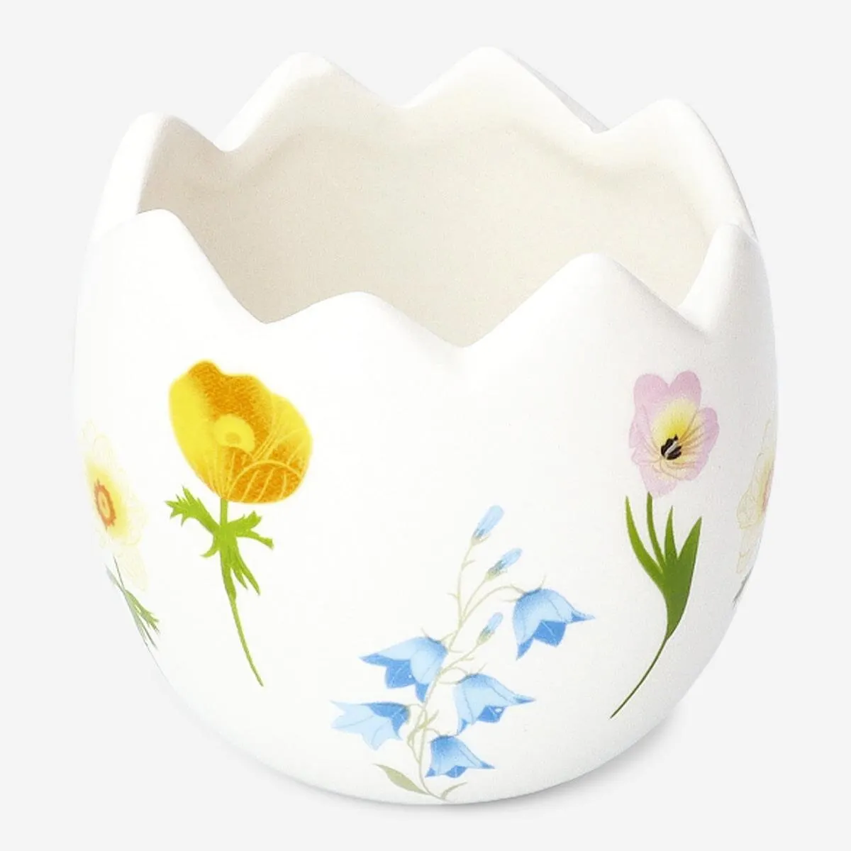 Broken eggshell tealight holder