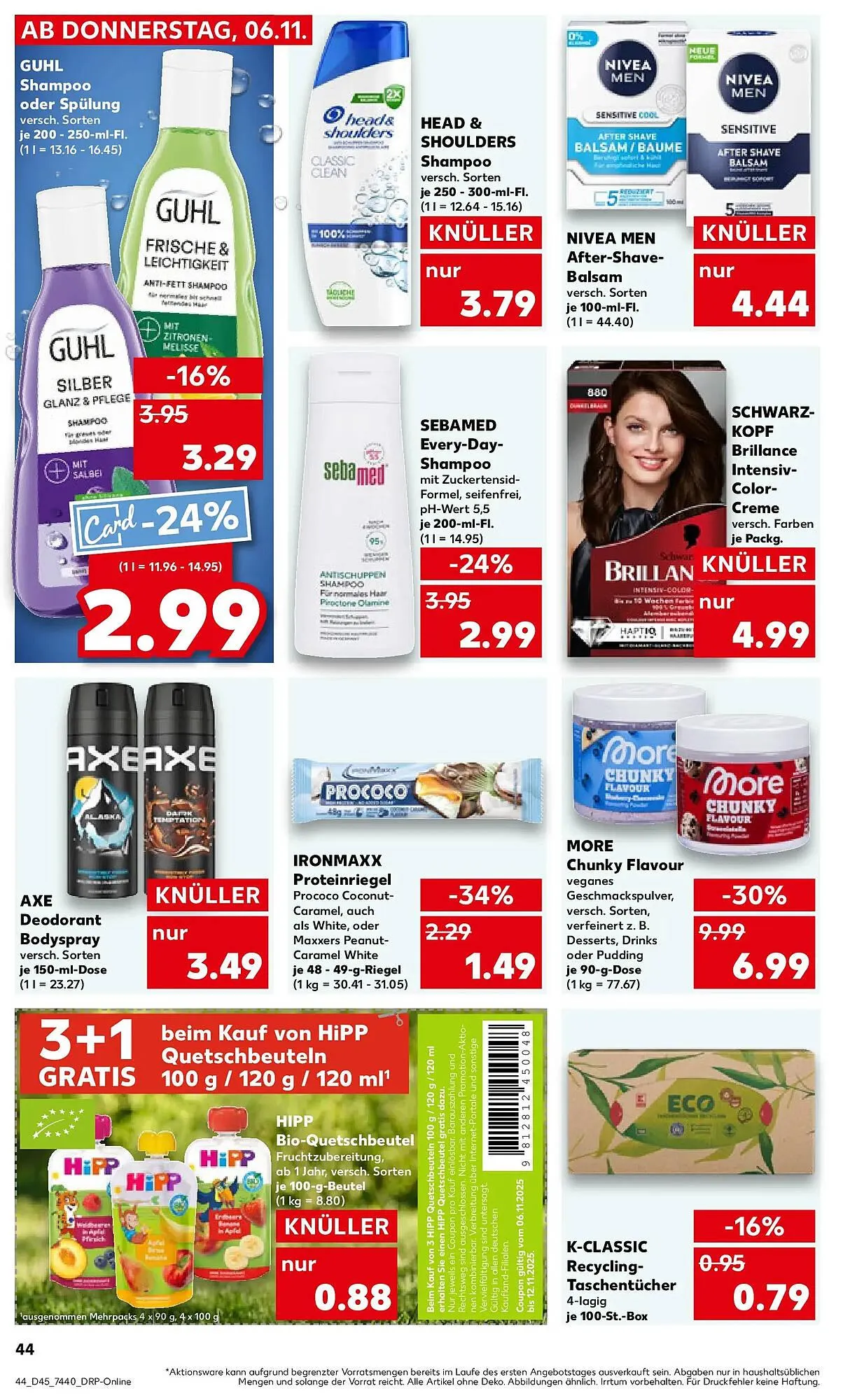 Kaufland Prospekt von 9. November bis 12. November 2025 - Prospekt seite 44