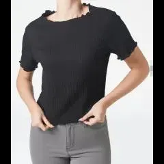 T-Shirt aus Crêpestoff
