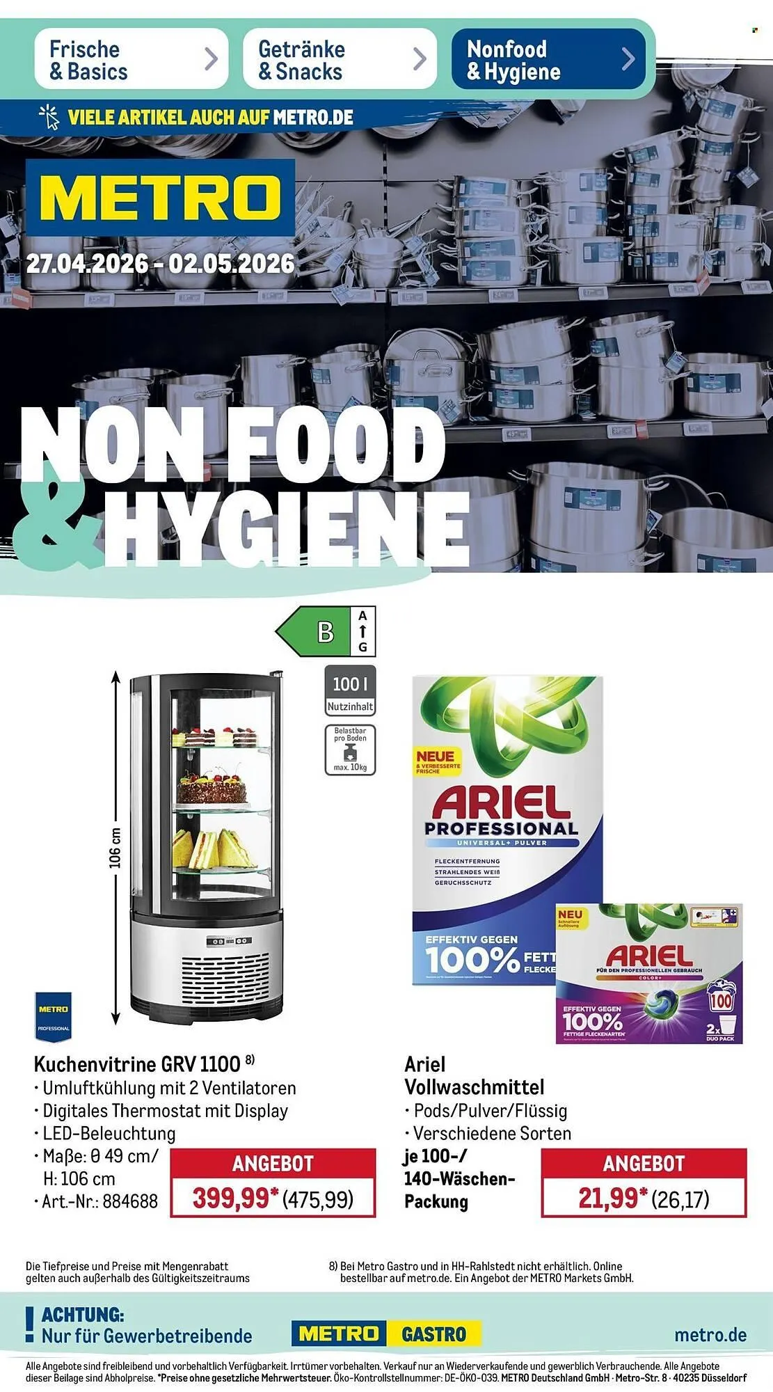 METRO Prospekt von 27. April bis 2. Mai 2026 - Prospekt seite 1