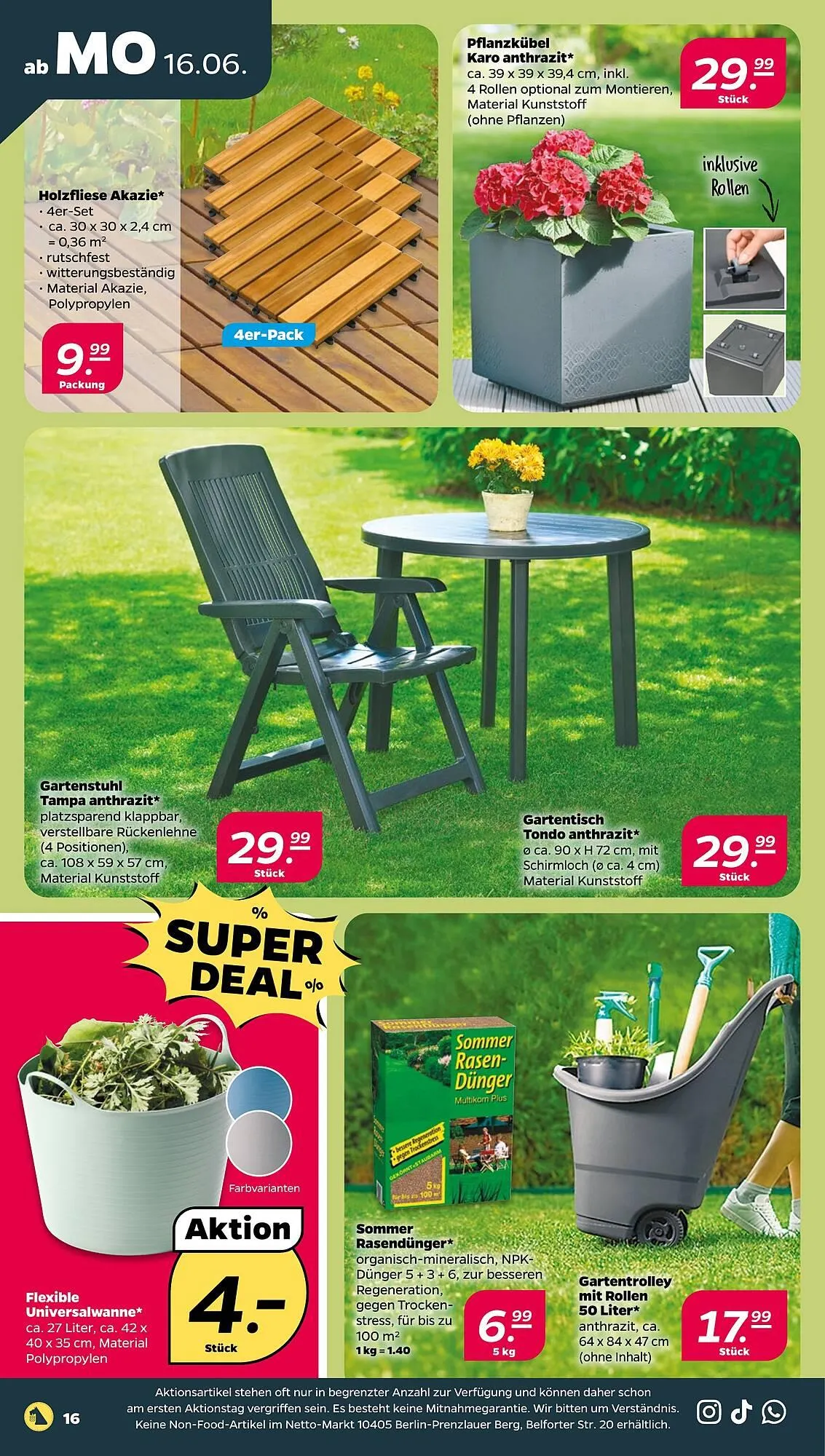 NETTO Prospekt von 16. Juni bis 21. Juni 2025 - Prospekt seite 16