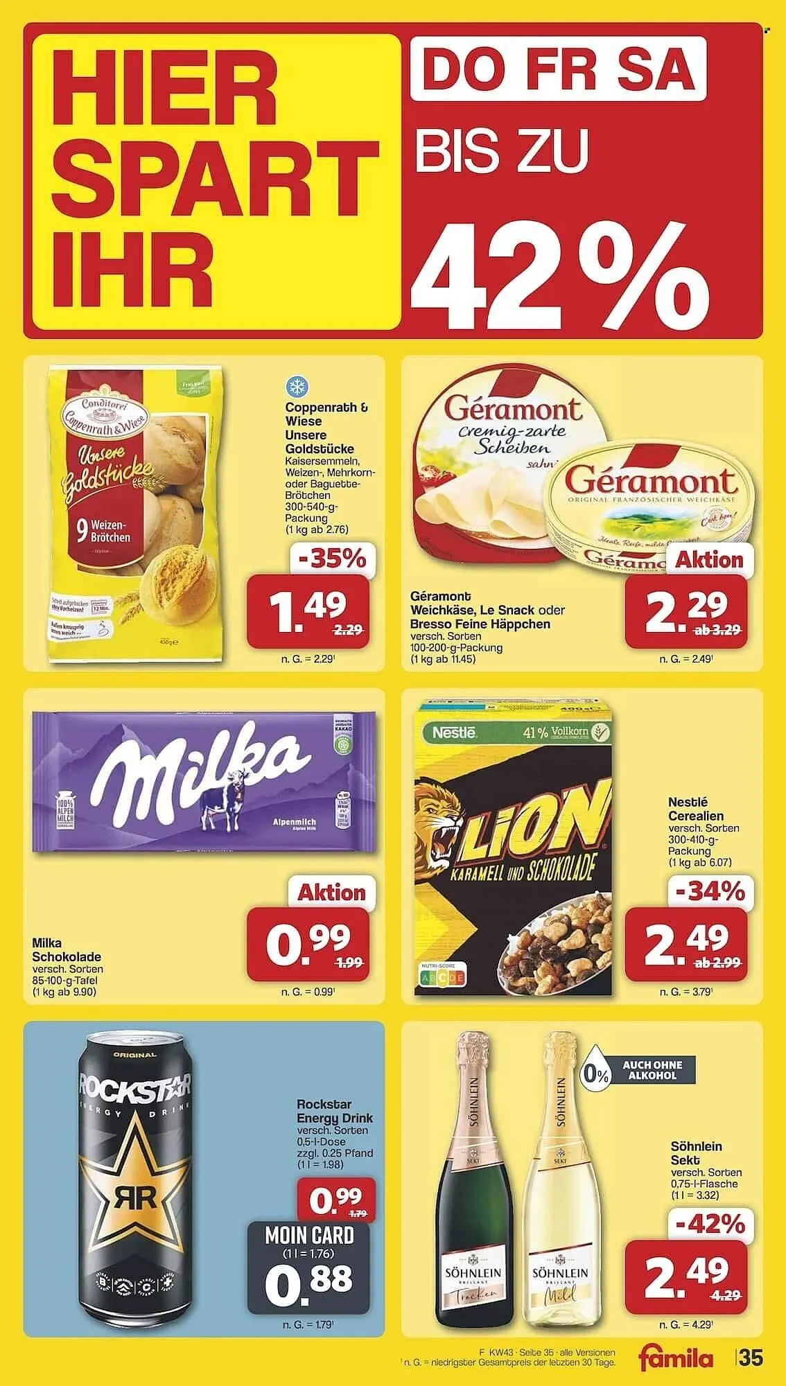 Famila Nord Ost Prospekt von 20. Oktober bis 25. Oktober 2025 - Prospekt seite 40