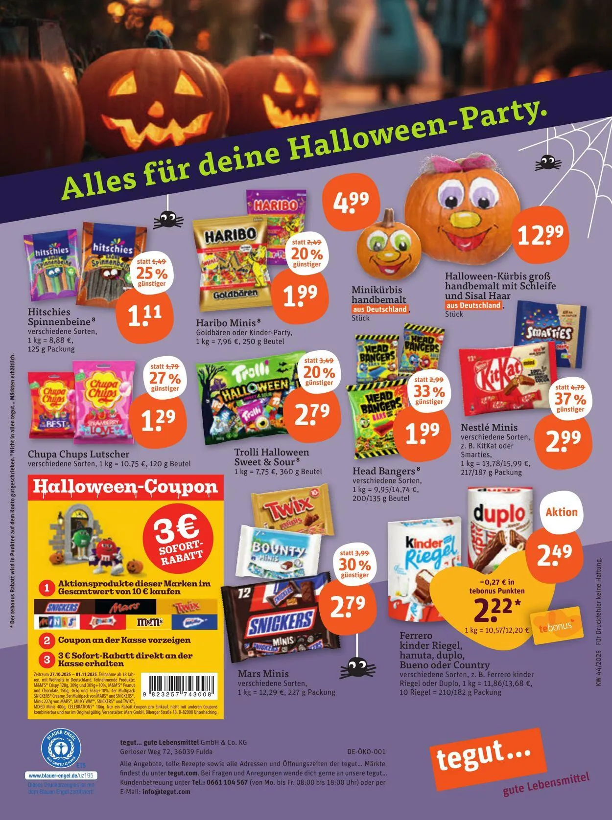 Tegut Aktueller Prospekt von 20. Oktober bis 27. Oktober 2025 - Prospekt seite 23