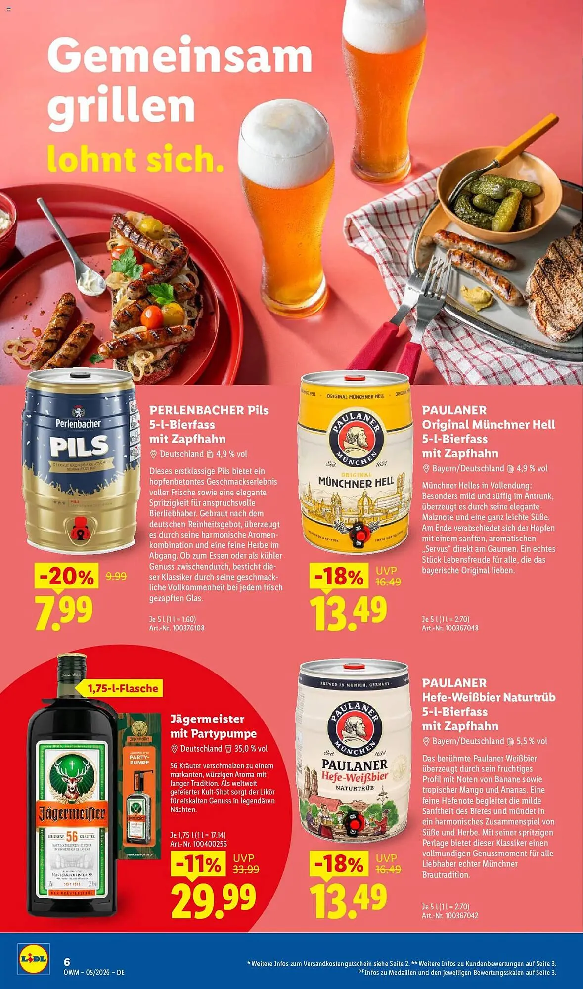 Lidl Prospekt von 1. Mai bis 31. Mai 2026 - Prospekt seite 6