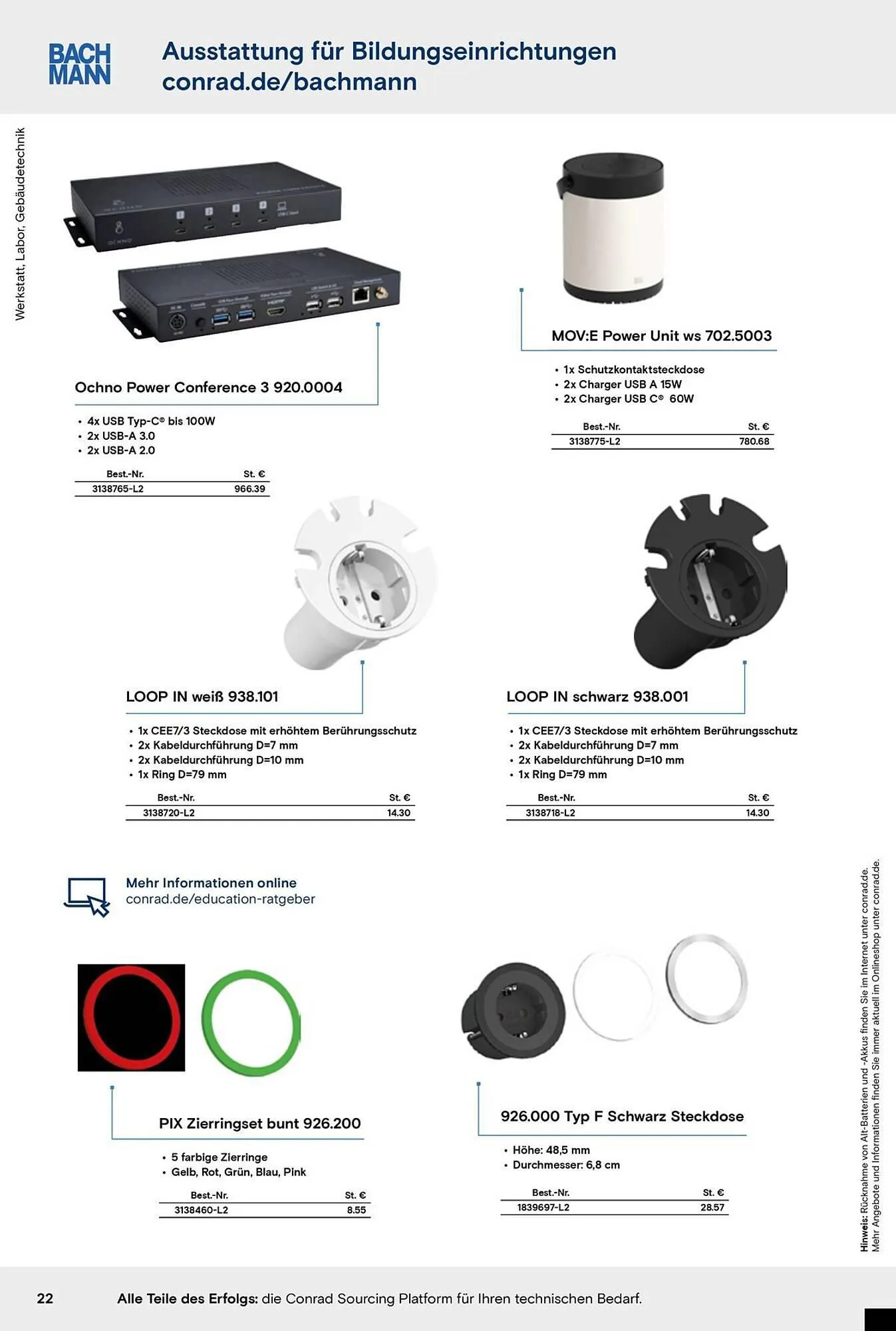 Conrad Prospekt von 25. September bis 31. Dezember 2025 - Prospekt seite 22