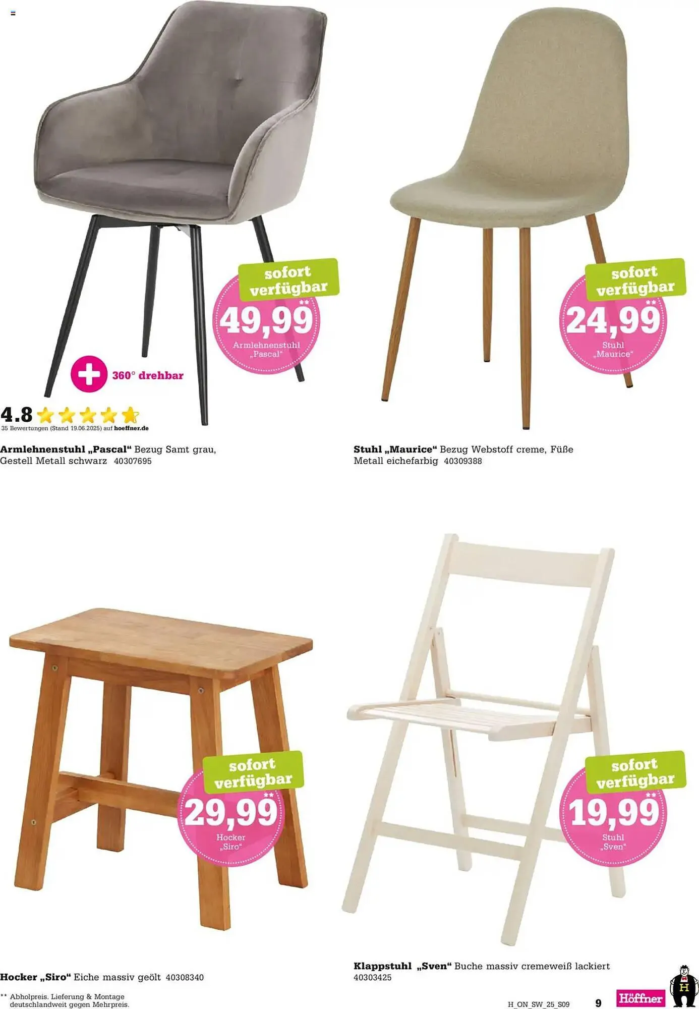 Höffner Prospekt von 15. Oktober bis 28. Oktober 2025 - Prospekt seite 9