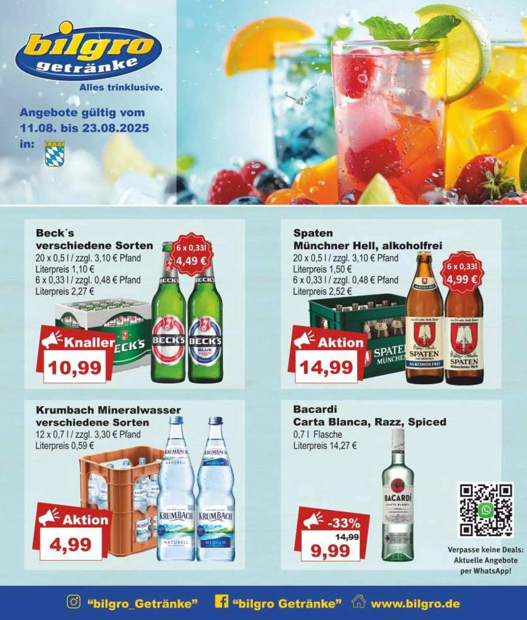 Bilgro Prospekt von 11. August bis 23. August 2025 - Prospekt seite 1