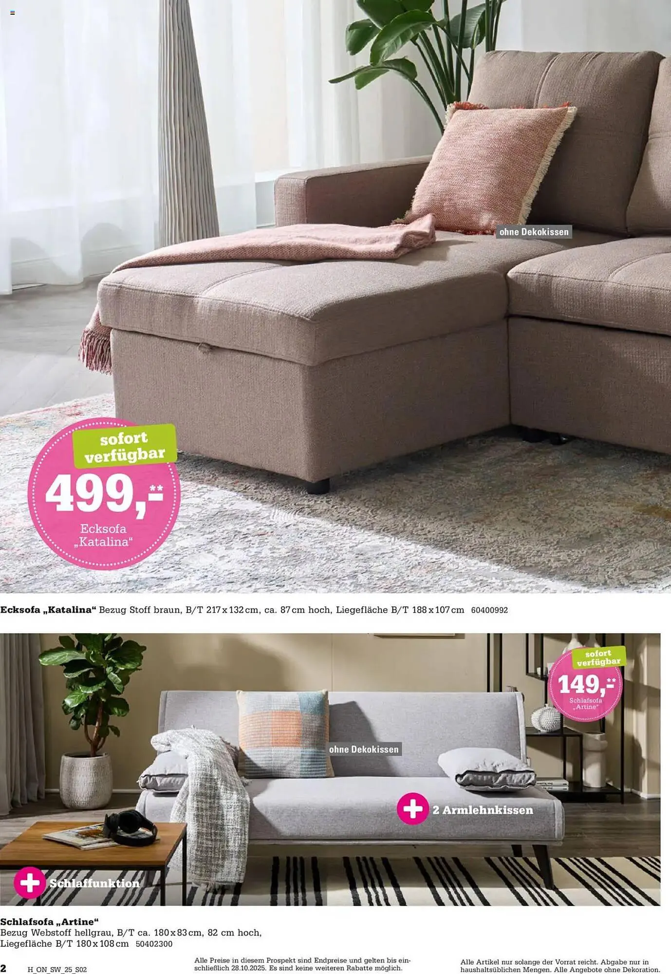 Höffner Prospekt von 15. Oktober bis 28. Oktober 2025 - Prospekt seite 2