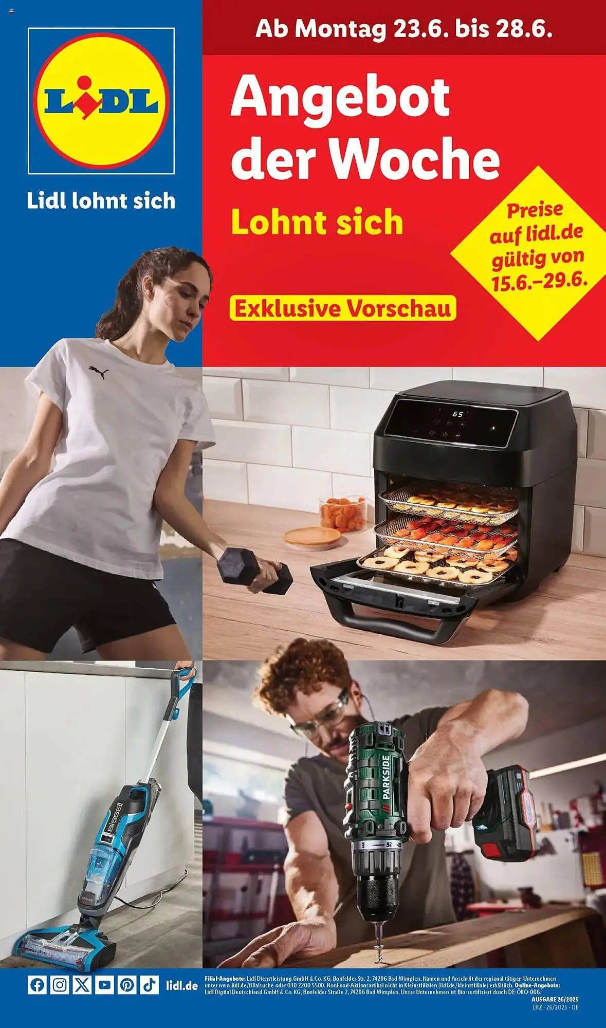 Lidl Prospekt von 23. Juni bis 28. Juni 2025 - Prospekt seite 1