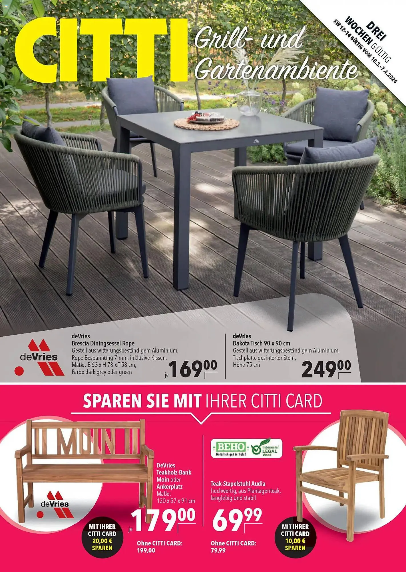 CITTI Markt Prospekt von 18. März bis 7. April 2026 - Prospekt seite 1