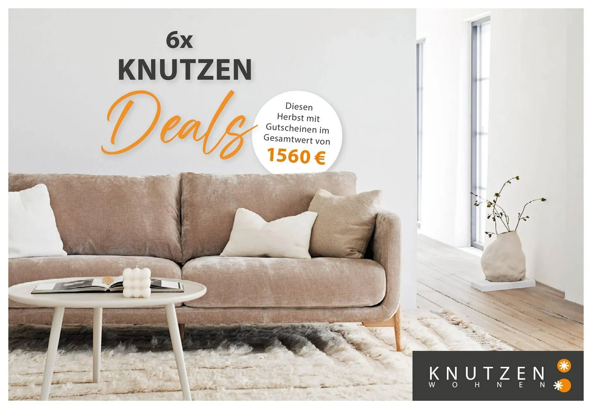 Knutzen Wohnen Prospekt von 1. Oktober bis 26. Oktober 2025 - Prospekt seite 1