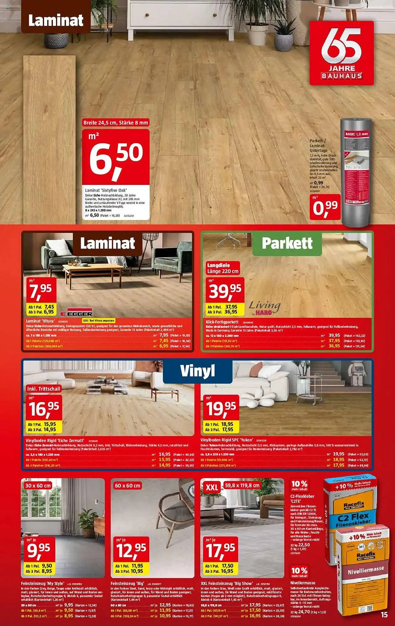 Bauhaus Prospekt von 1. März bis 29. März 2025 - Prospekt seite 15