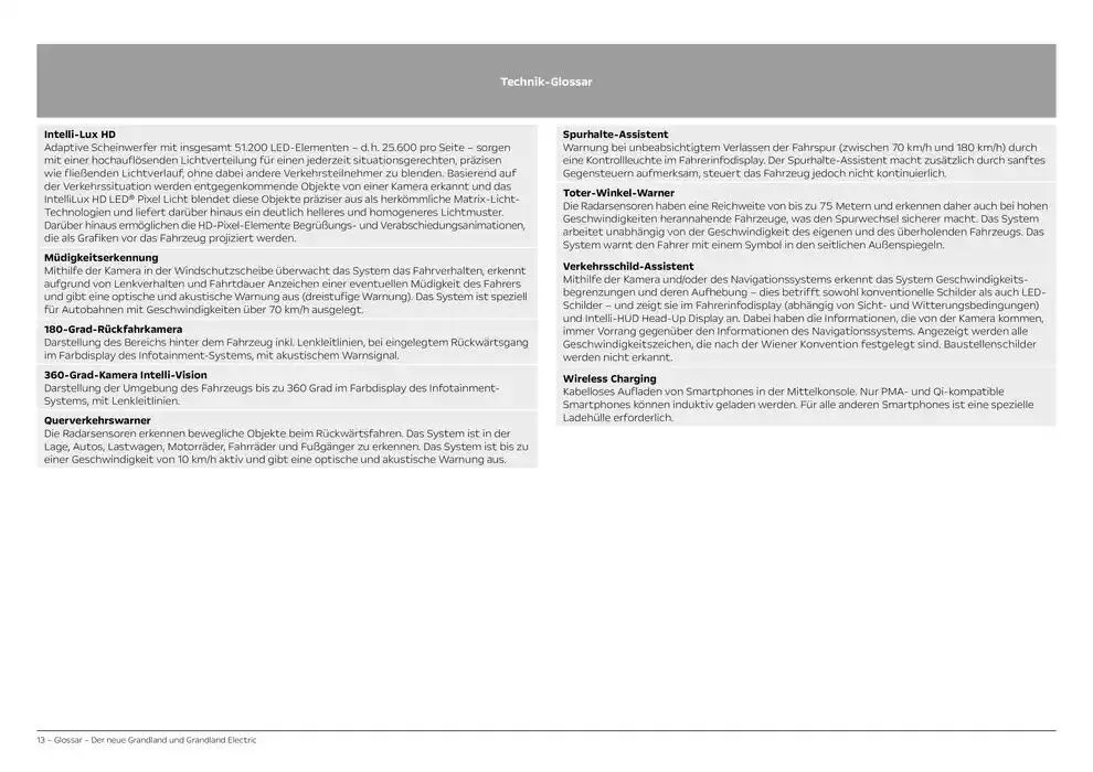 Opel Neuer Grandland von 11. Oktober bis 11. Oktober 2025 - Prospekt seite 13