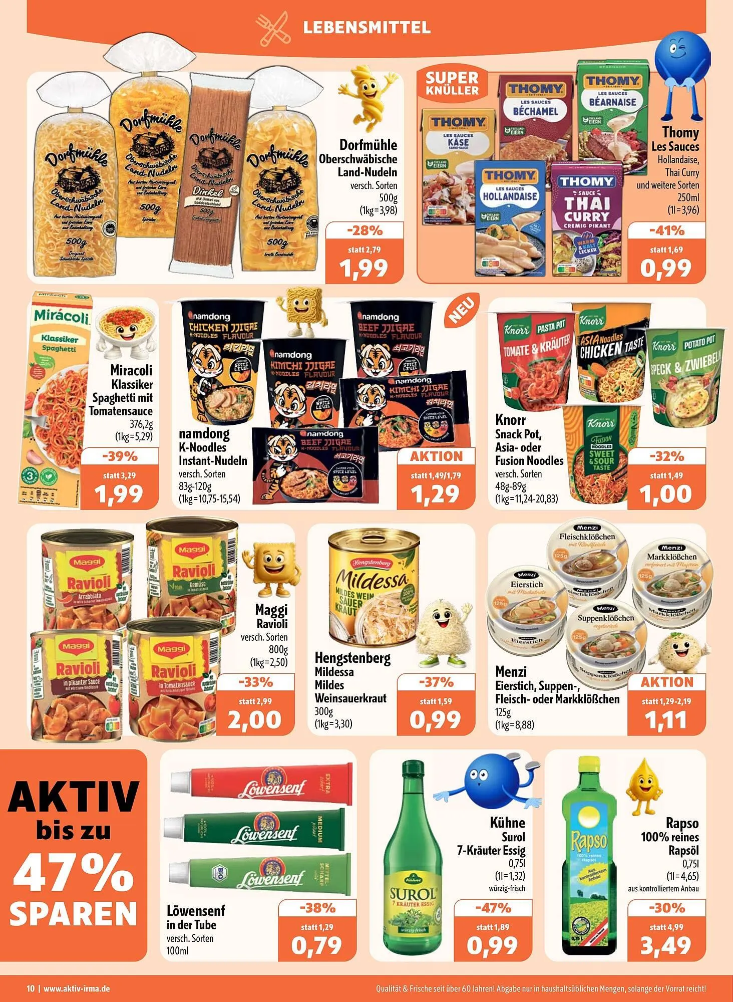 Aktiv Irma Prospekt von 9. März bis 14. März 2026 - Prospekt seite 10
