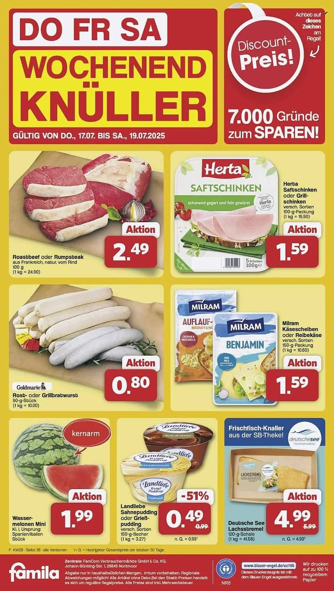 Famila Nord Ost Prospekt von 14. Juli bis 19. Juli 2025 - Prospekt seite 36