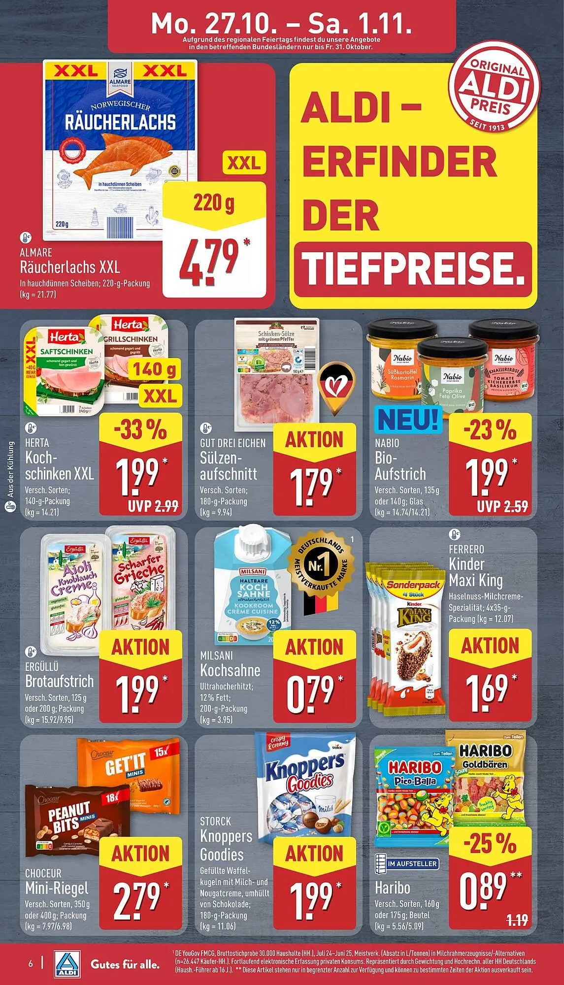 Aldi Nord Prospekt von 27. Oktober bis 2. November 2025 - Prospekt seite 6