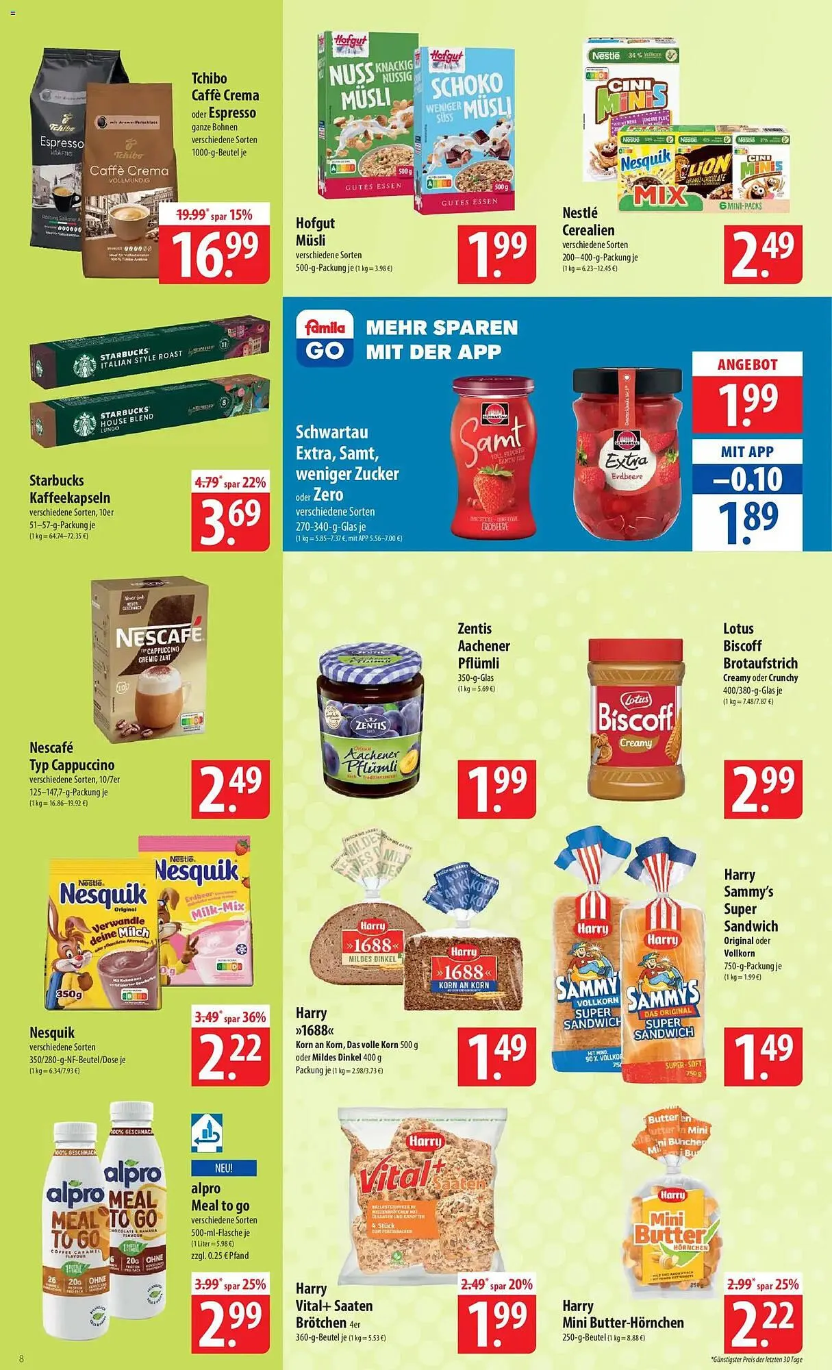 Famila Nord Ost Prospekt von 30. März bis 4. April 2026 - Prospekt seite 8