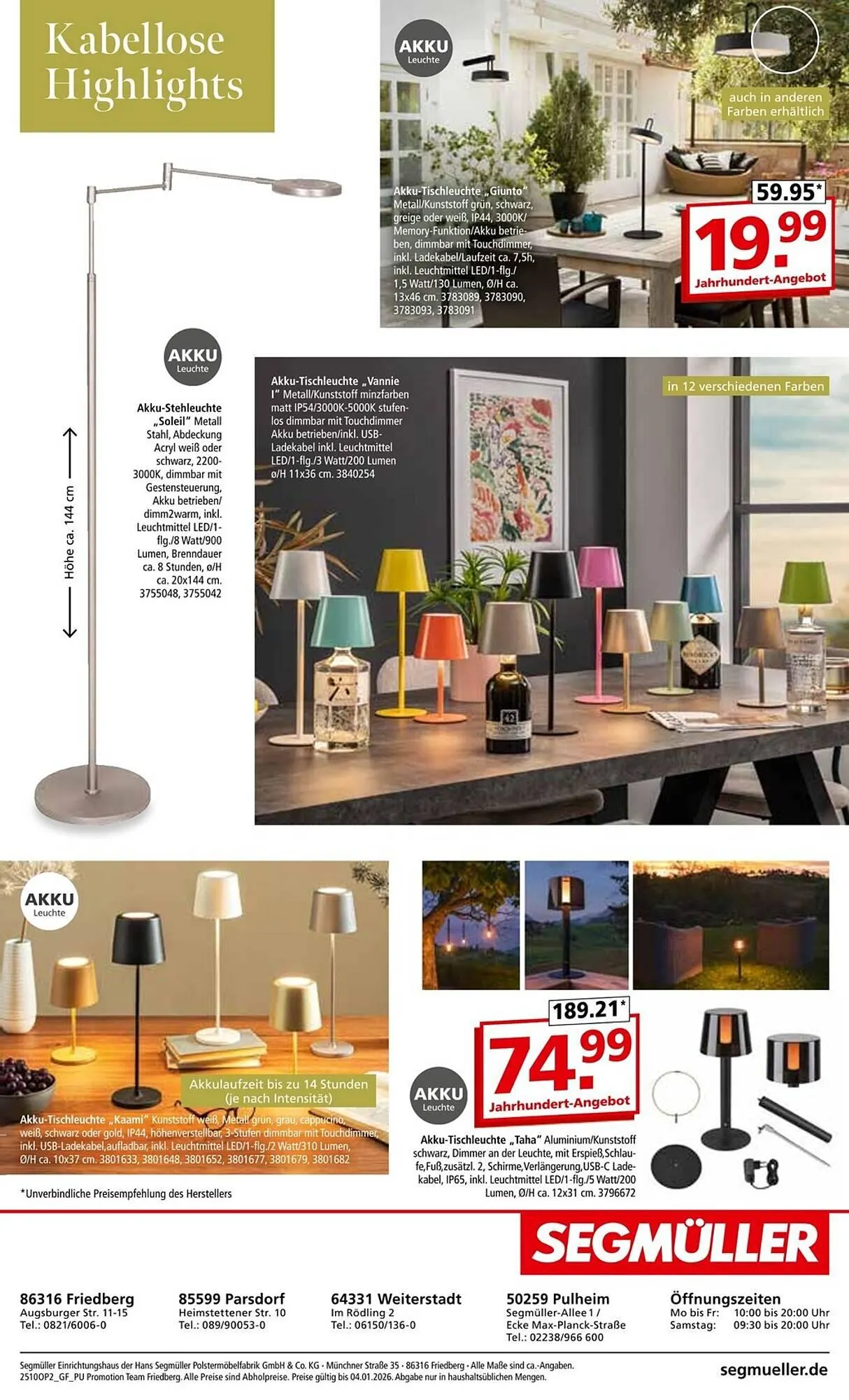 Segmüller Prospekt von 29. September bis 4. Januar 2026 - Prospekt seite 36