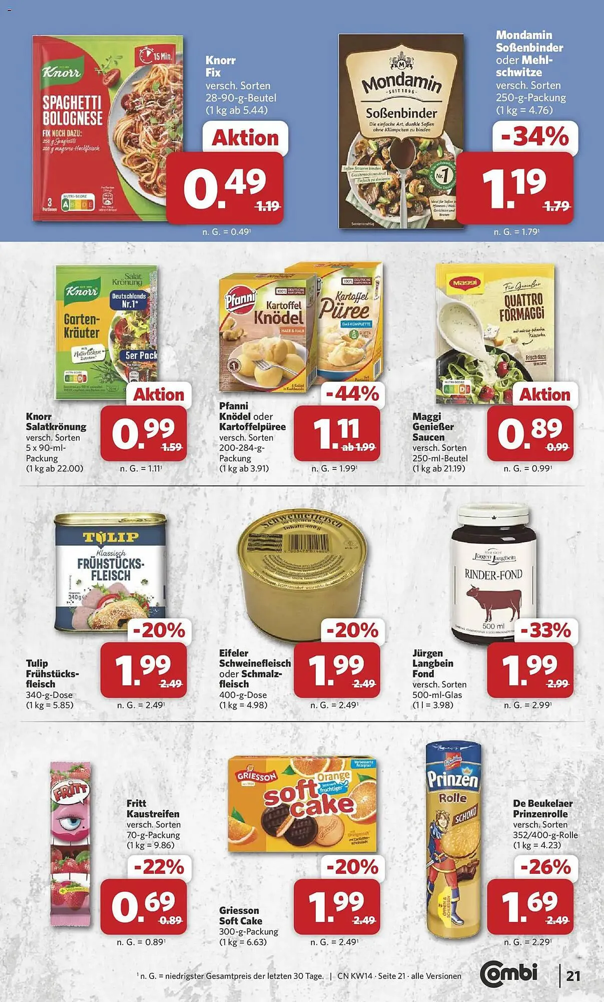 Combi Prospekt von 30. März bis 4. April 2026 - Prospekt seite 22