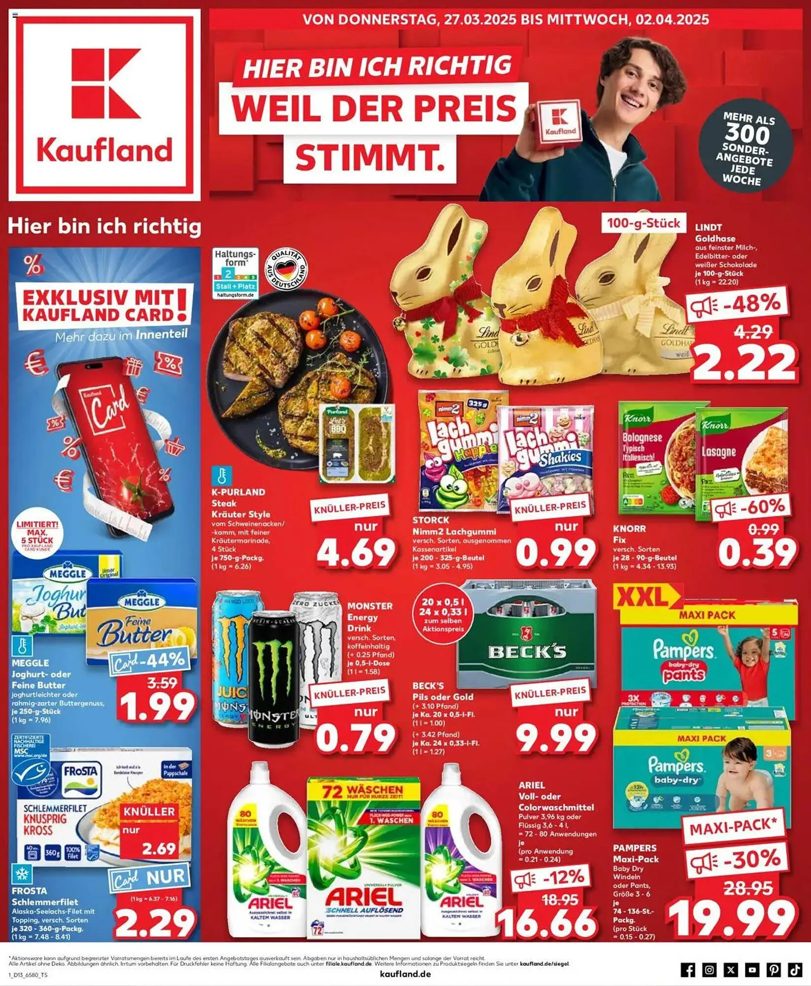 Kaufland Prospekt von 27. März bis 2. April 2025 - Prospekt seite 1