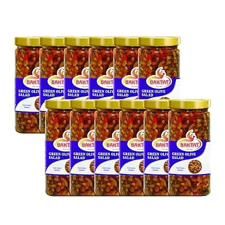 12x BAKTAT 270g - grüner Oliven Salat - Yesil Zeytin Salatasi