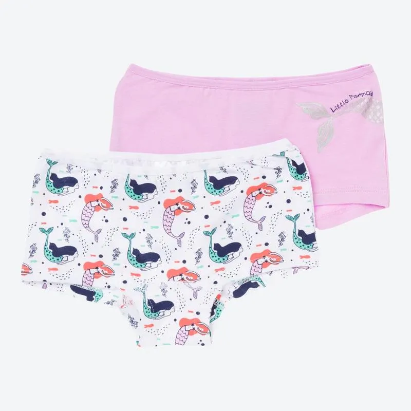 Kinder-Mädchen-Panty mit Print, 2er-Pack