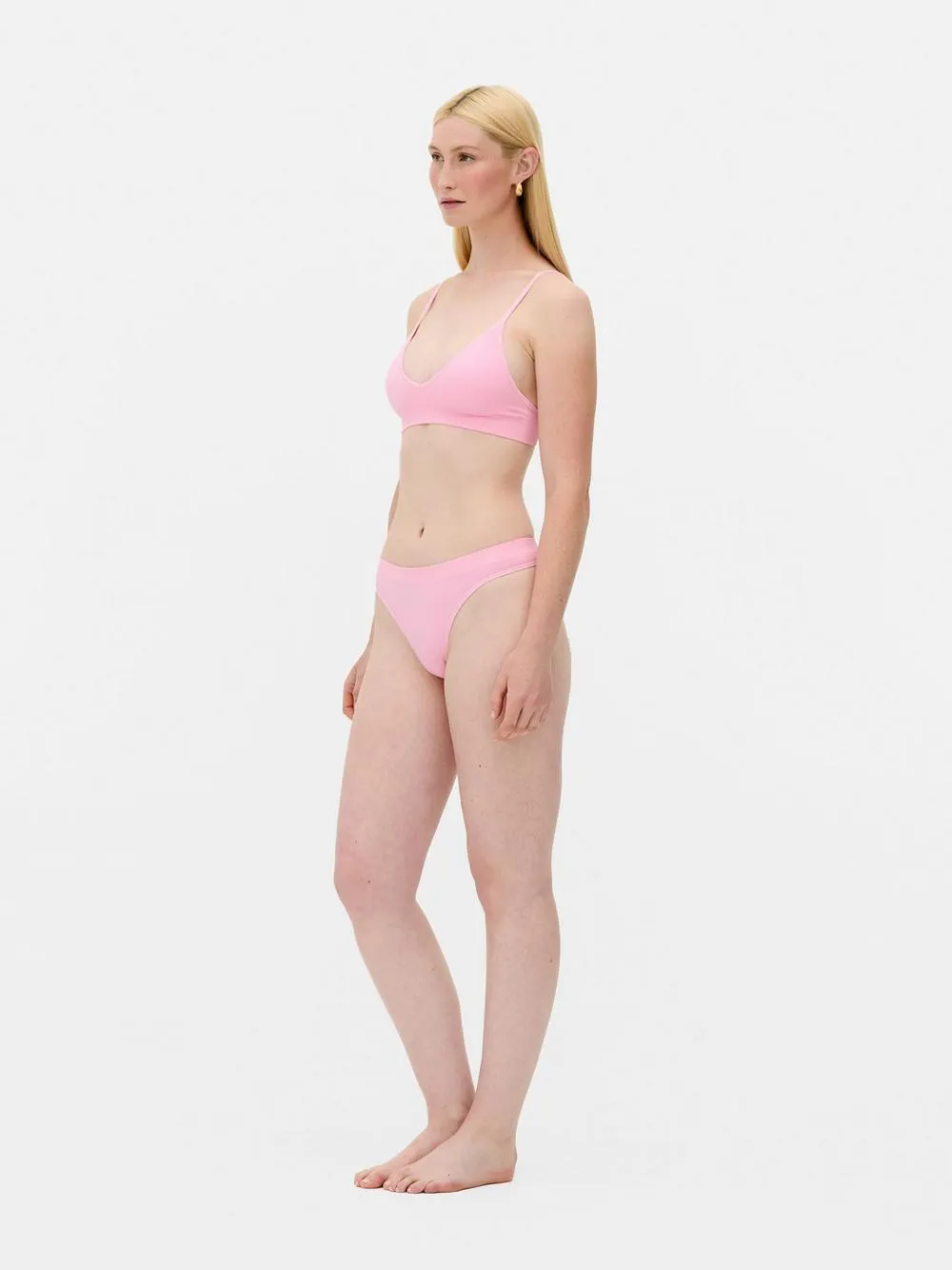 Nahtloses Unterwäscheset mit Triangel-BH