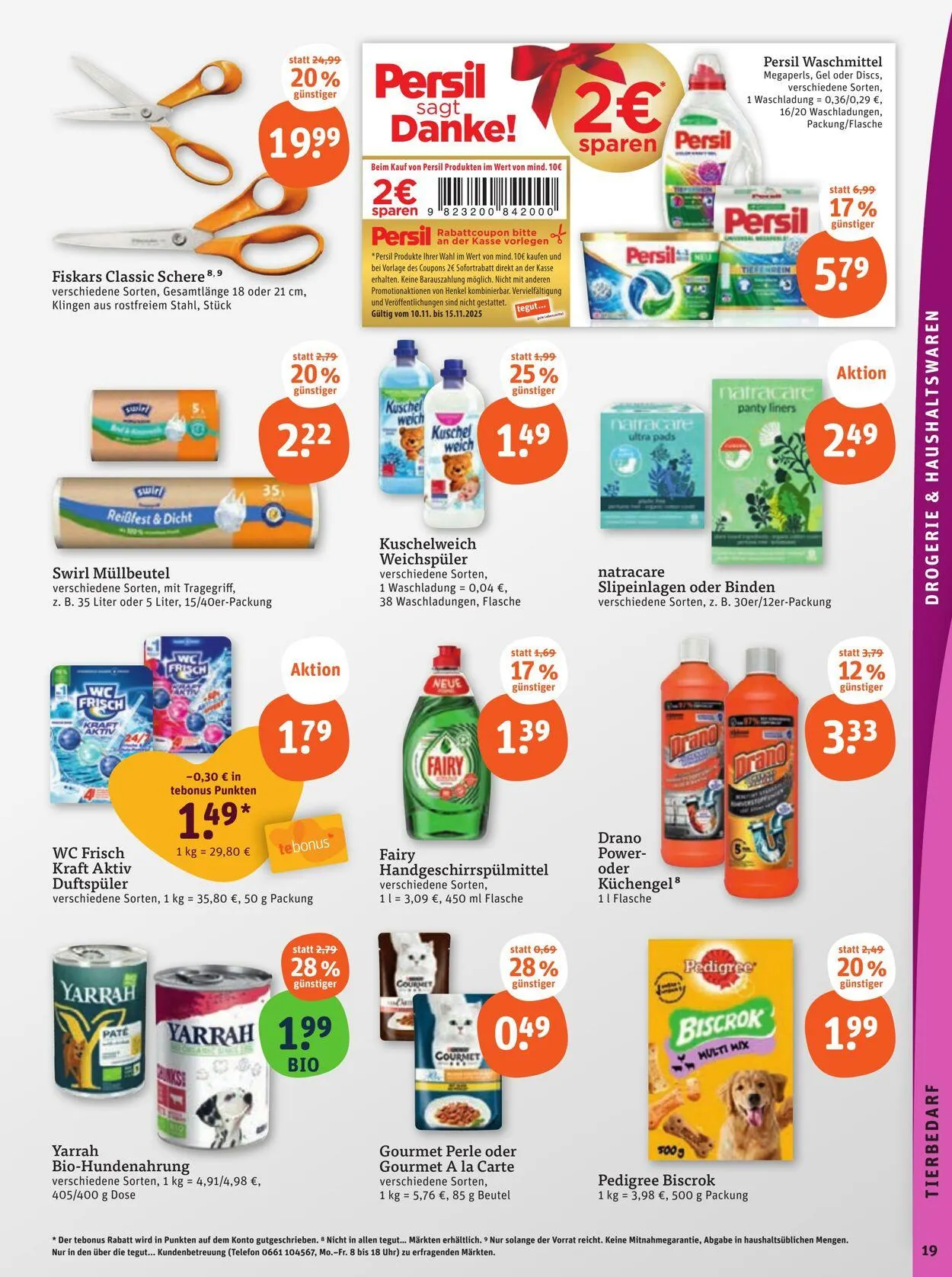 Tegut Aktueller Prospekt von 3. November bis 9. November 2025 - Prospekt seite 21