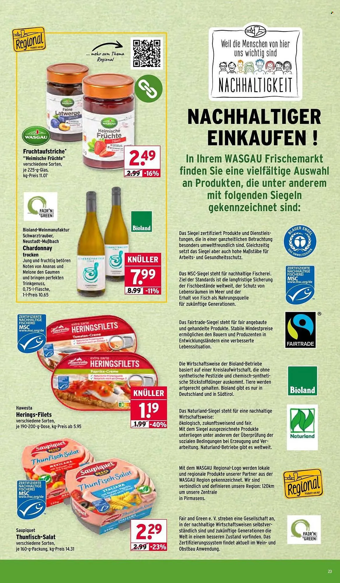 Wasgau Prospekt von 26. Januar bis 31. Januar 2026 - Prospekt seite 23