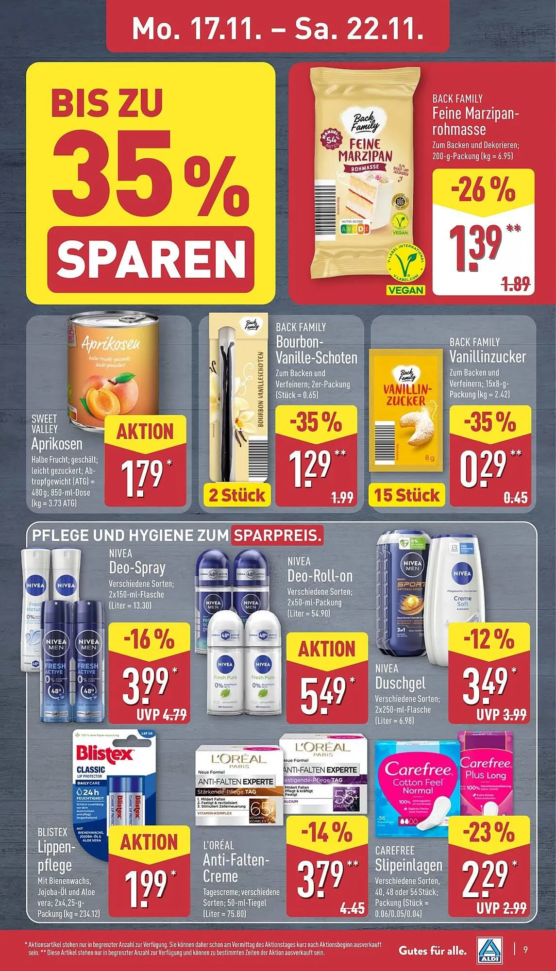 Aldi Nord Prospekt von 17. November bis 22. November 2025 - Prospekt seite 9