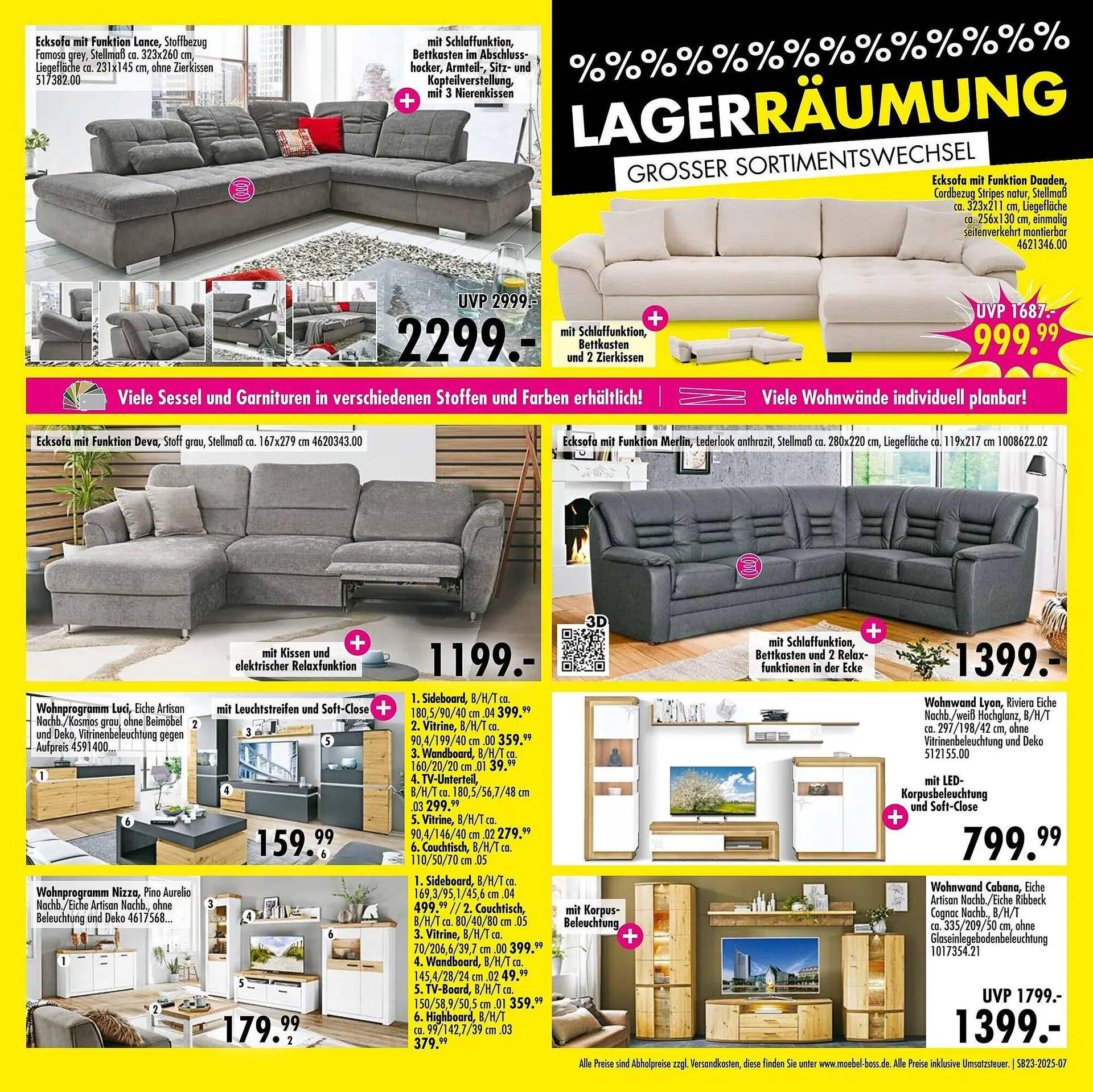 Möbel Boss Prospekt von 2. Juni bis 22. Juni 2025 - Prospekt seite 7
