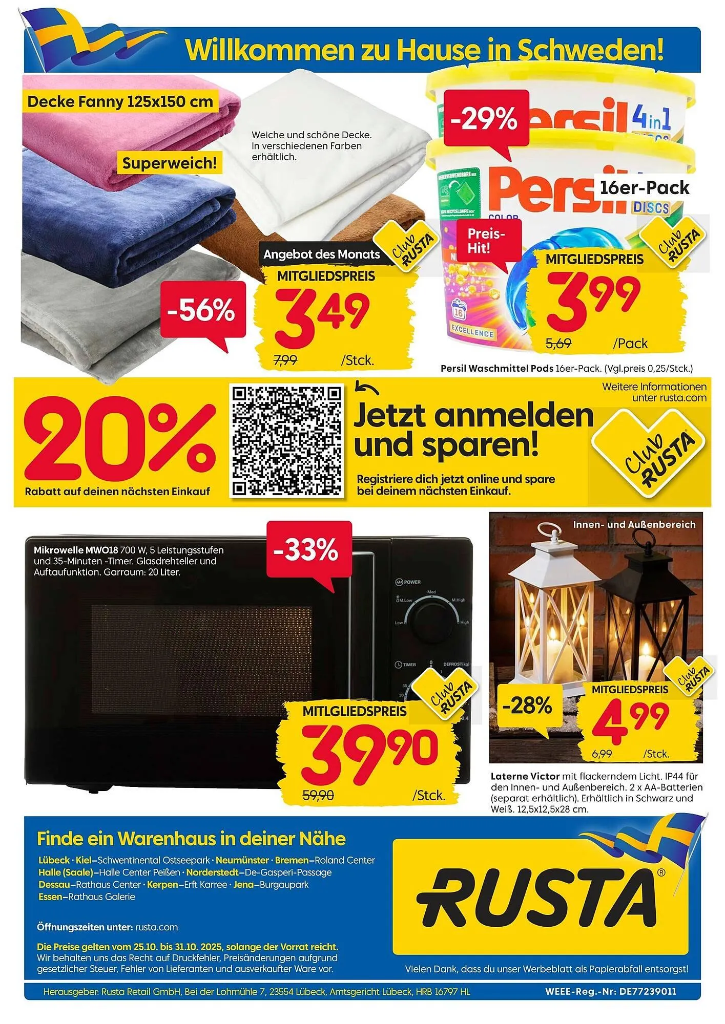 Rusta Prospekt von 25. Oktober bis 31. Oktober 2025 - Prospekt seite 20