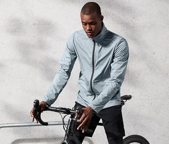 Windprotection-Funktionsjacke, grau