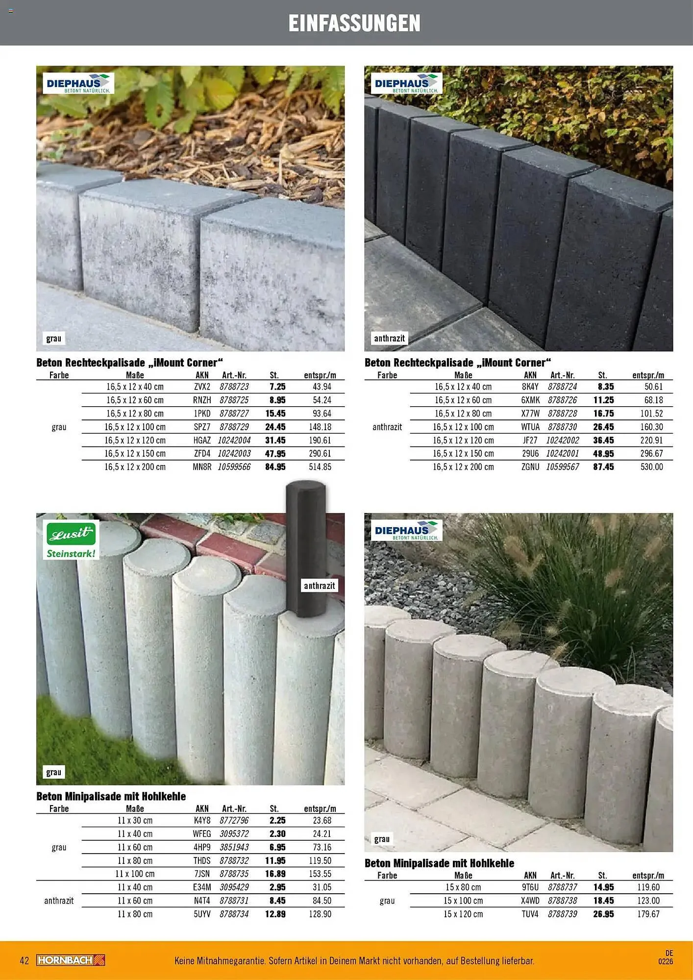 Hornbach Prospekt von 12. Februar bis 31. Dezember 2026 - Prospekt seite 42