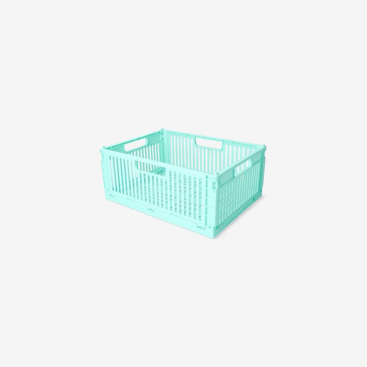 Mint green collapsible storage box - 30 cm