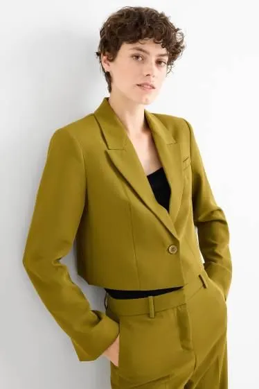 Cropped blazer- regular fit