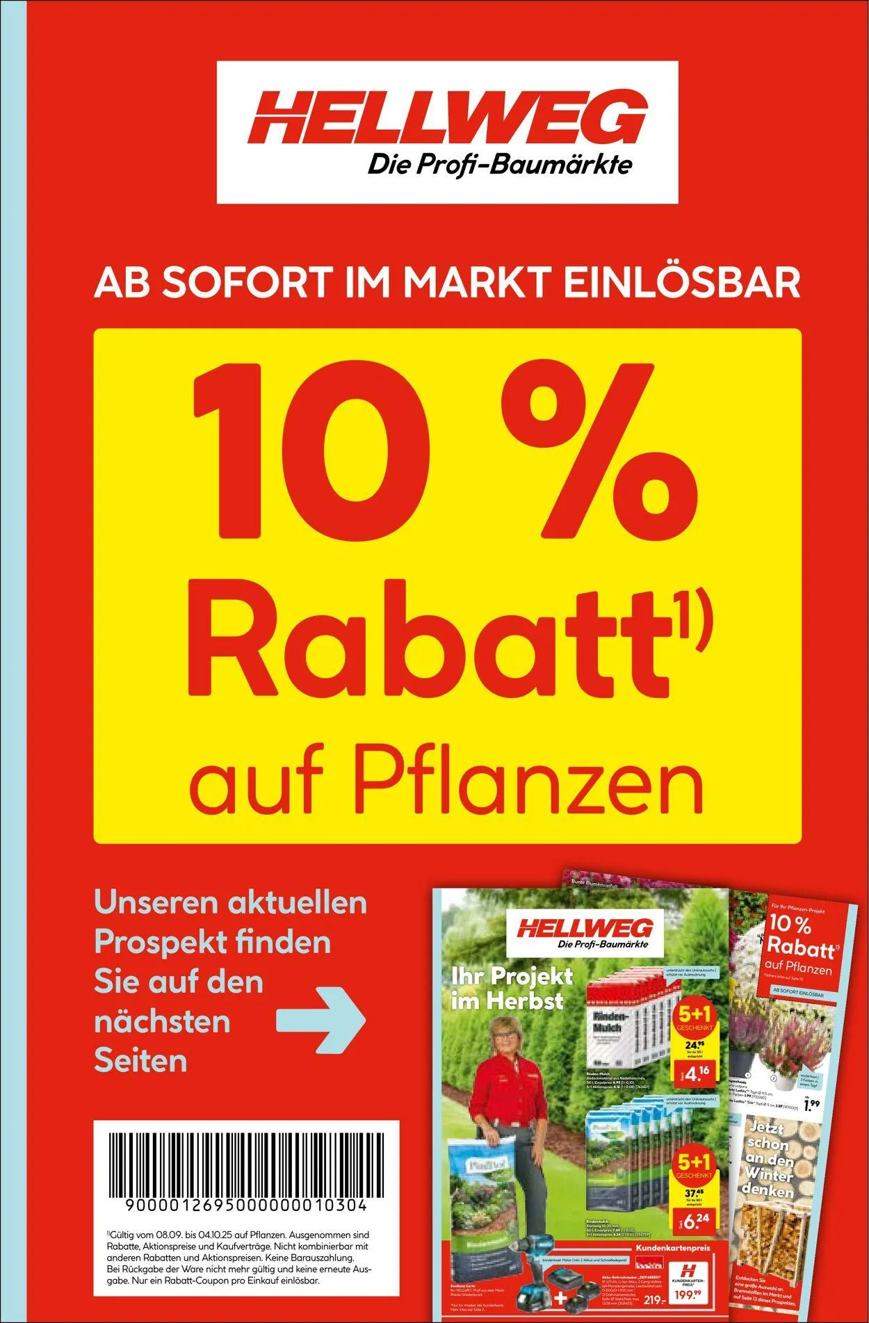 Hellweg Aktueller Prospekt von 29. September bis 13. Oktober 2025 - Prospekt seite 1