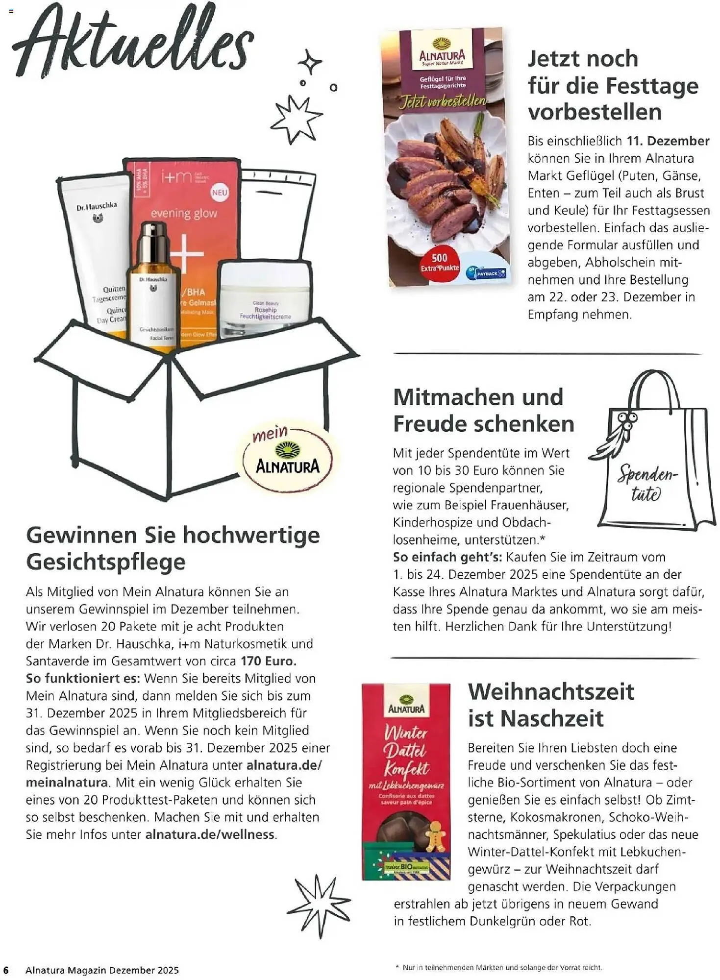 Alnatura Prospekt von 1. Dezember bis 31. Dezember 2025 - Prospekt seite 6